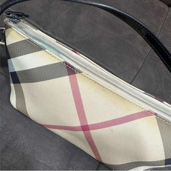 ‼️SALE💯Authentic Burberry Super Nova Check Pochette Shoulder Bag Vintage y2k - Picture 9 of 13